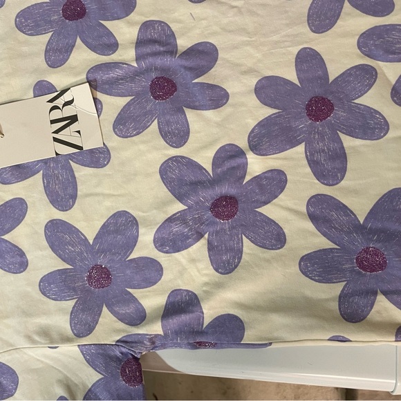 Zara Kids Purple Floral Top - Picture 4 of 4